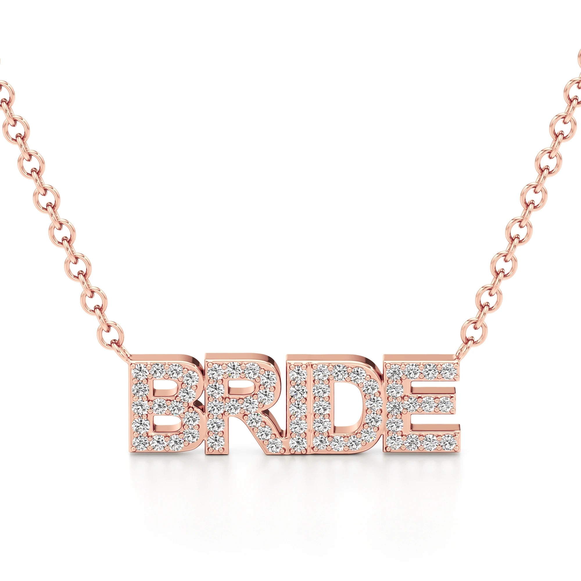 Bride Necklace in Diamond Pavé