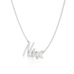Name Necklace in Diamond Pavé