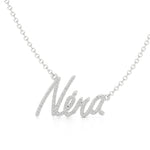 Name Necklace in Diamond Pavé