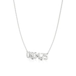 Date Necklace in Diamond Pavé