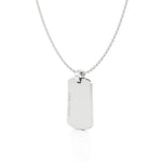 Edgy Army Dog Tag Initial Year Necklace