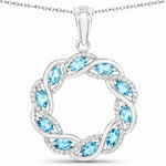 Diamond Accented Halo Cocktail Pendant