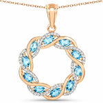 Diamond Accented Halo Cocktail Pendant