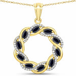 Diamond Accented Halo Cocktail Pendant
