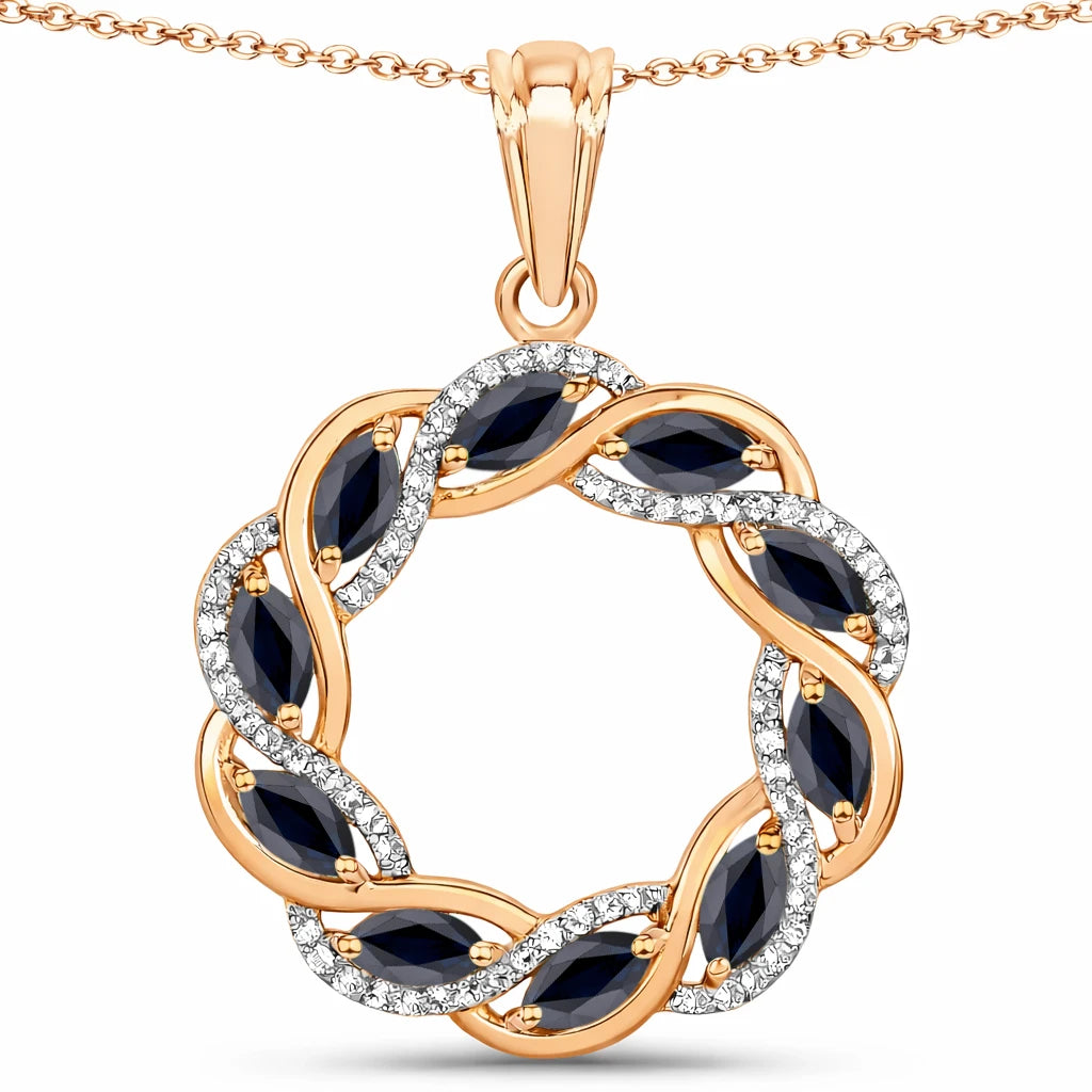 Diamond Accented Halo Cocktail Pendant
