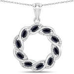 Diamond Accented Halo Cocktail Pendant