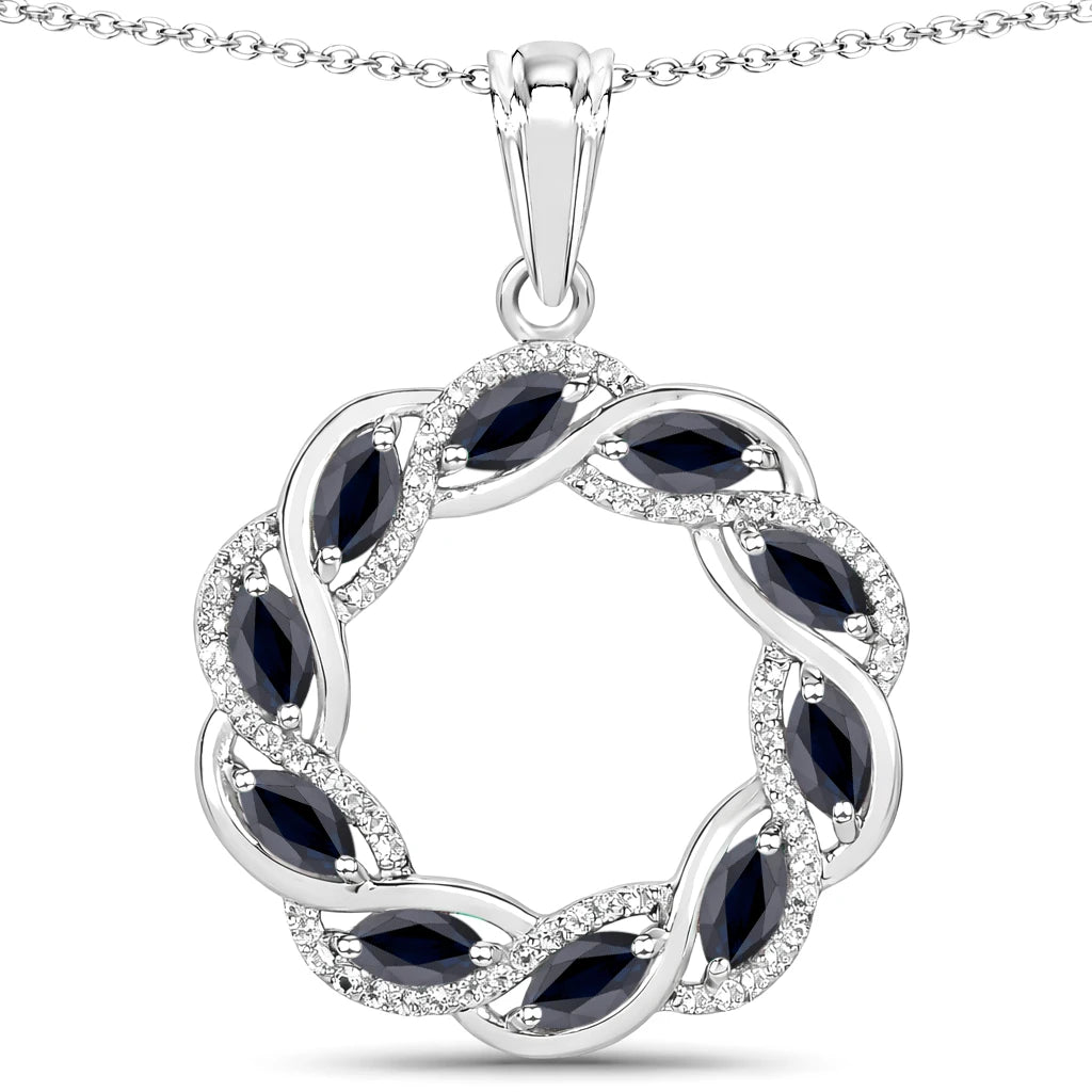Diamond Accented Halo Cocktail Pendant