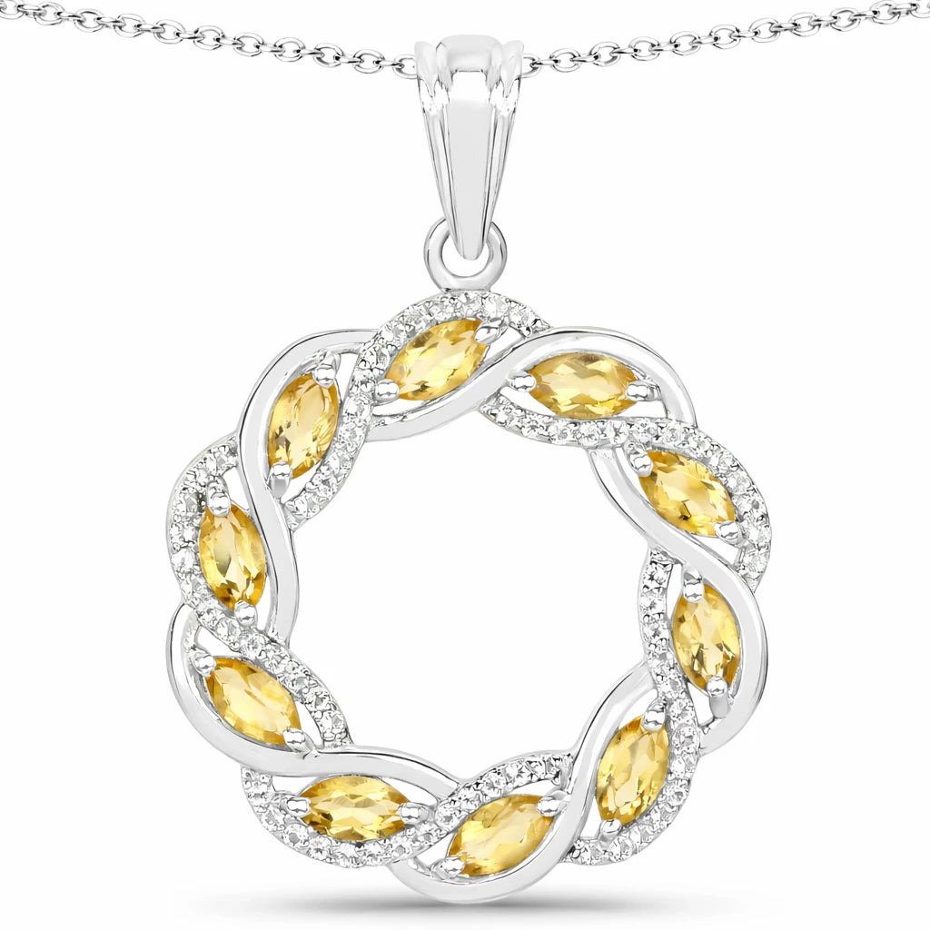 Diamond Accented Halo Cocktail Pendant