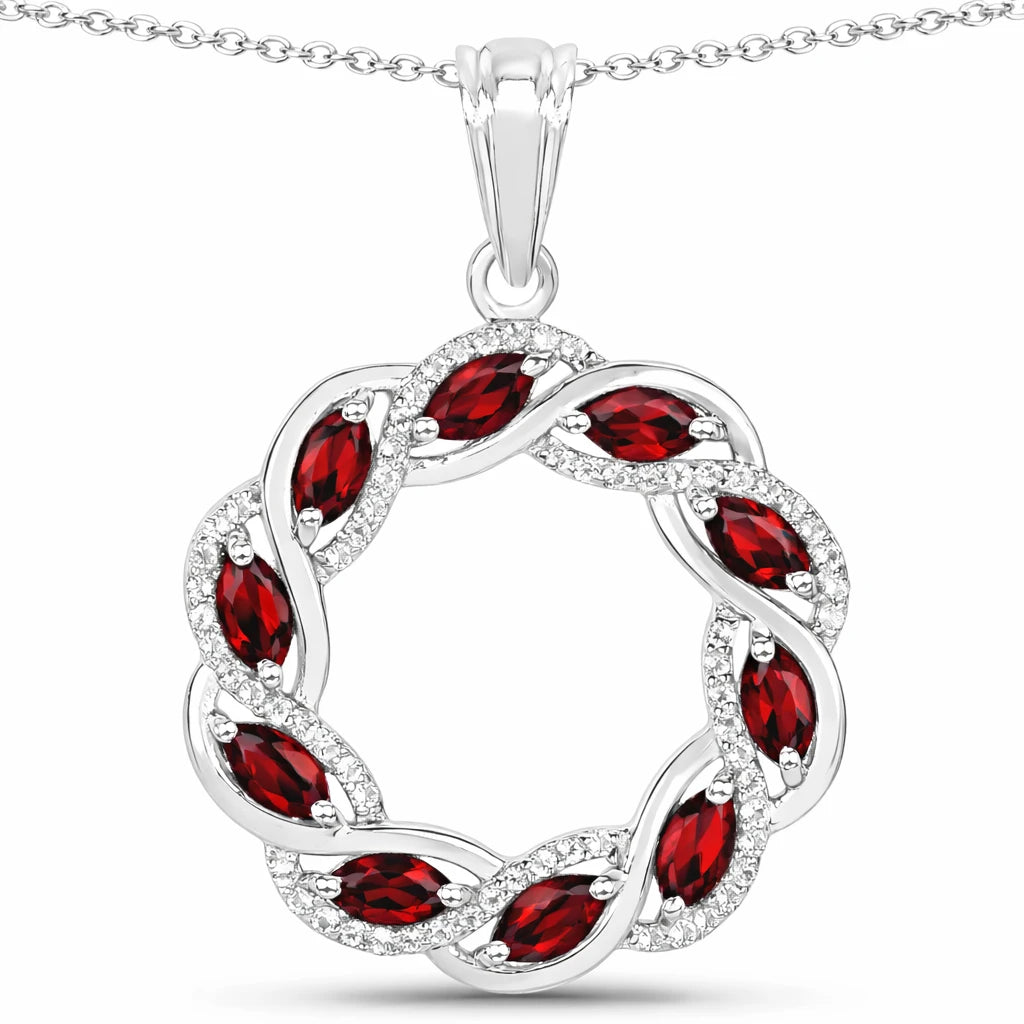 Diamond Accented Halo Cocktail Pendant