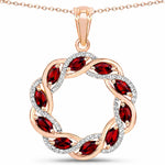 Diamond Accented Halo Cocktail Pendant