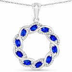 Diamond Accented Halo Cocktail Pendant