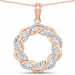 Diamond Accented Halo Cocktail Pendant
