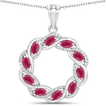 Diamond Accented Halo Cocktail Pendant