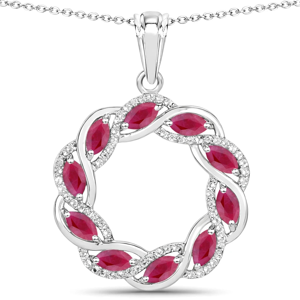 Diamond Accented Halo Cocktail Pendant
