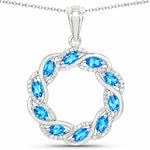 Diamond Accented Halo Cocktail Pendant
