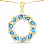 Diamond Accented Halo Cocktail Pendant