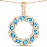 Diamond Accented Halo Cocktail Pendant