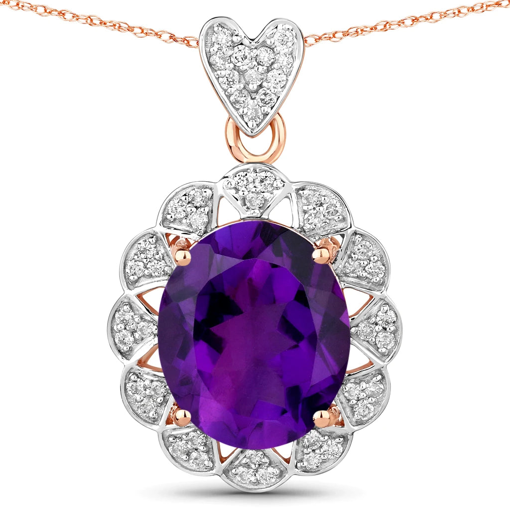 Oval Cut  Halo Pendant