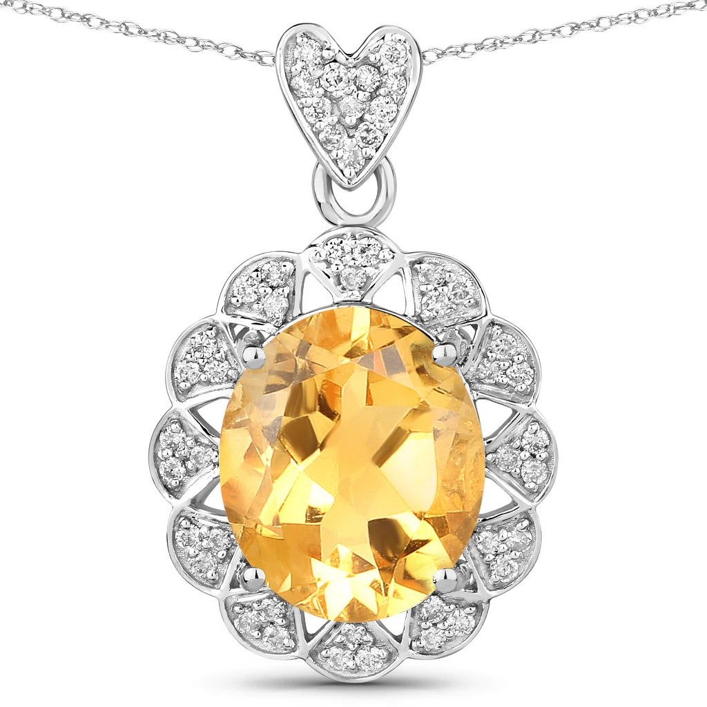 Oval Cut  Halo Pendant