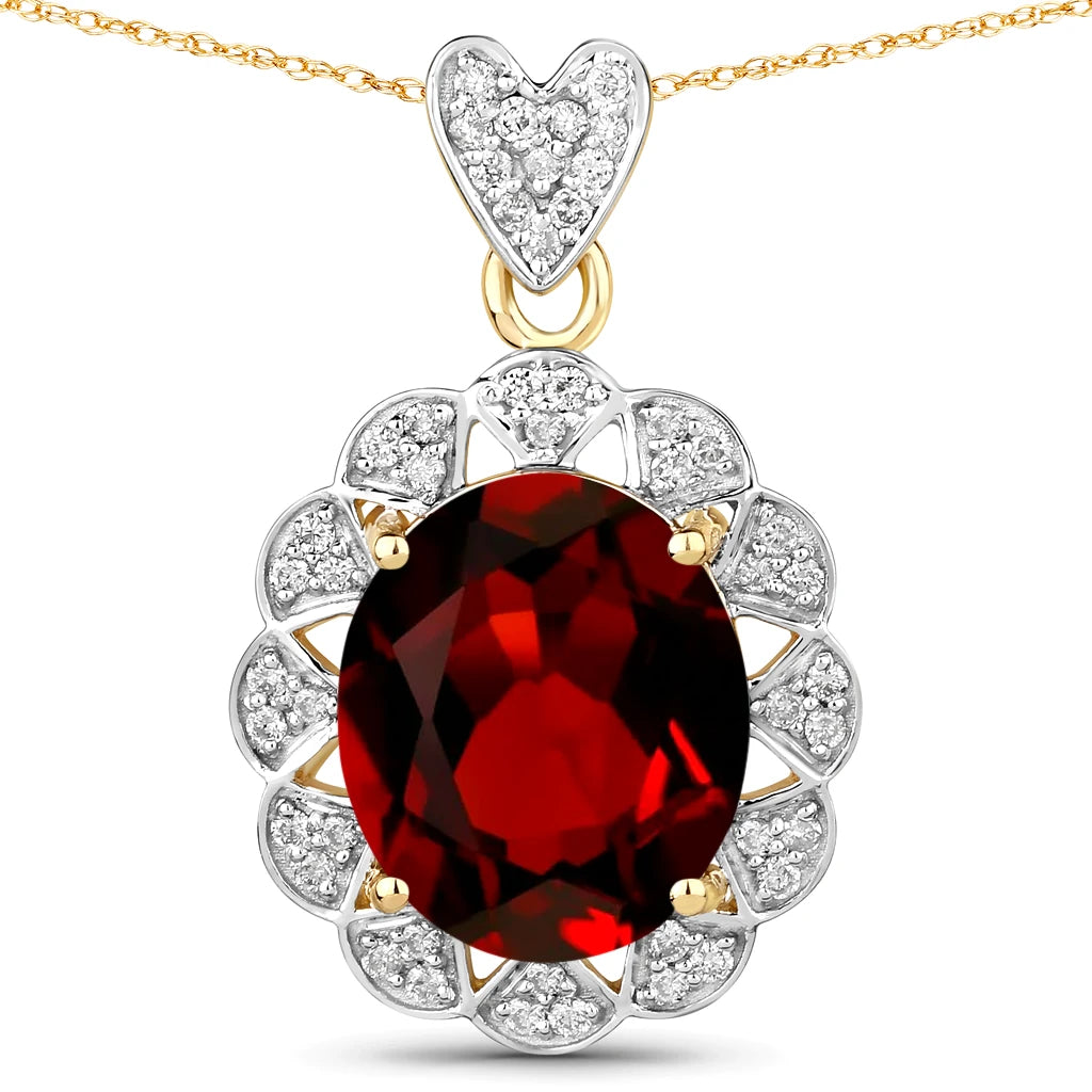 Oval Cut  Halo Pendant