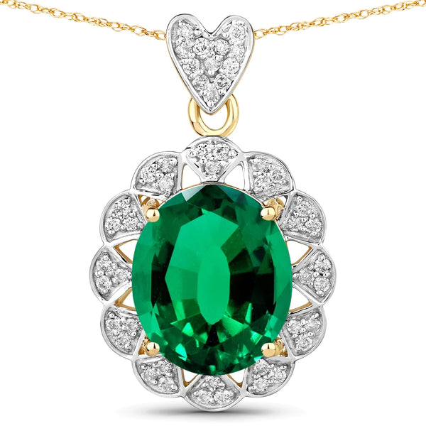 Oval Cut  Halo Pendant