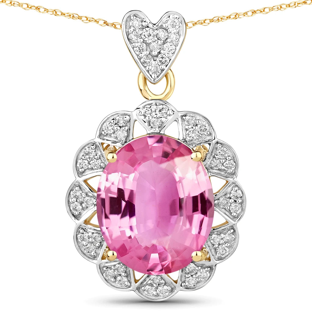 Oval Cut  Halo Pendant