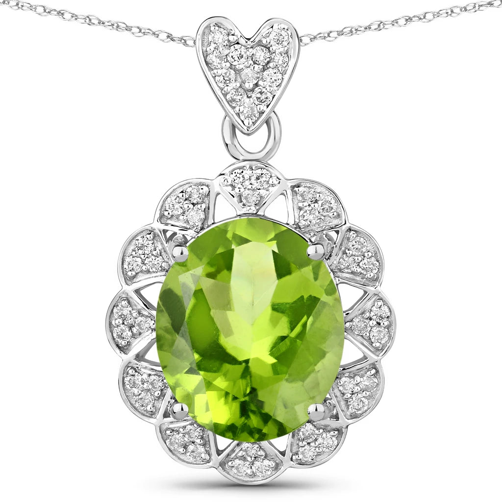 Oval Cut  Halo Pendant
