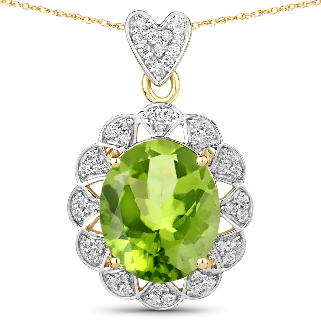 Oval Cut  Halo Pendant
