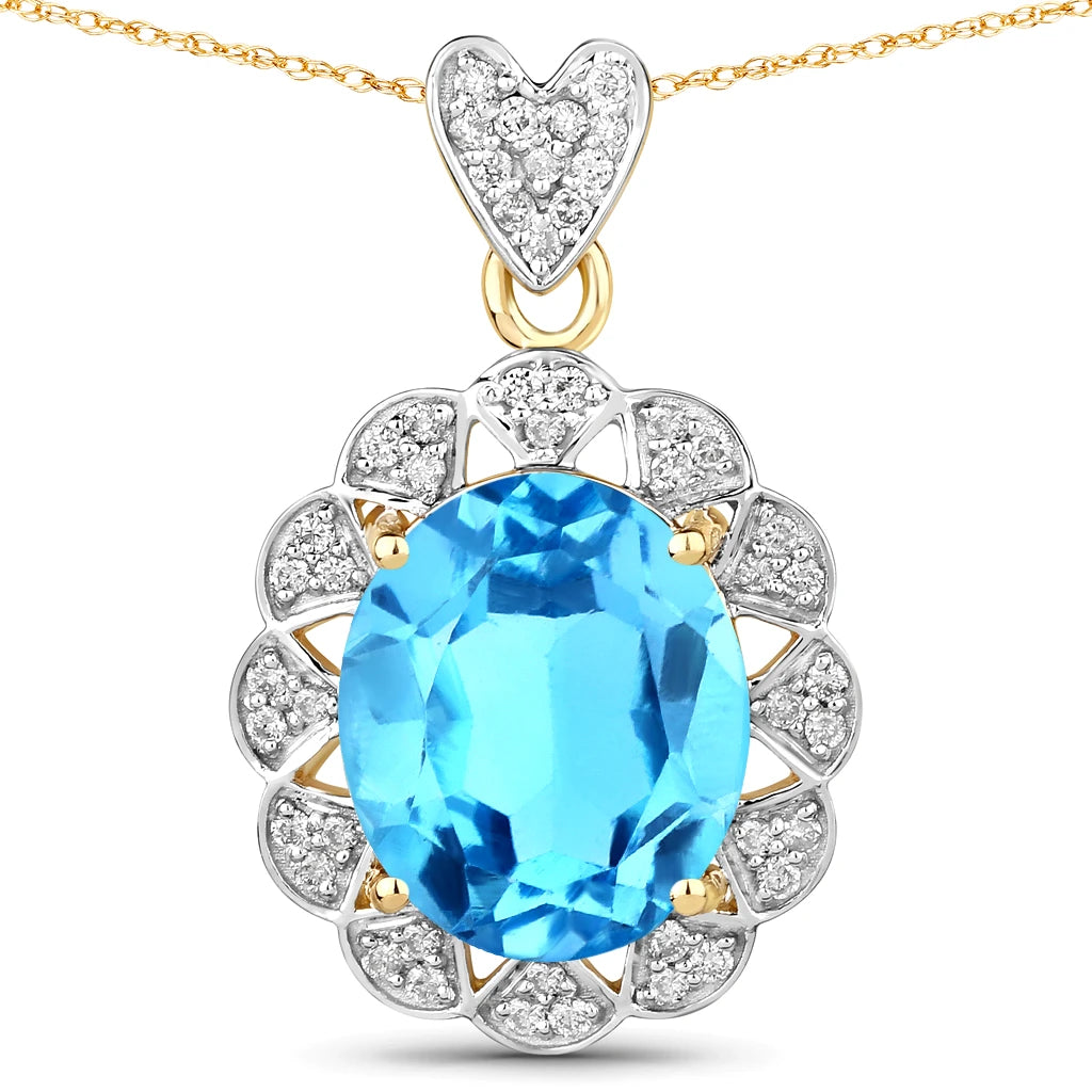 Oval Cut  Halo Pendant