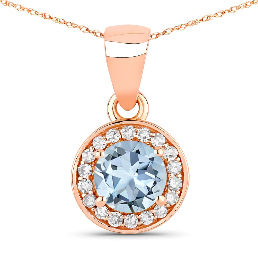 Round Cut Halo Pendant