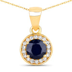 Round Cut Halo Pendant