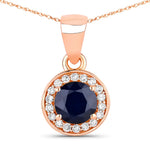 Round Cut Halo Pendant