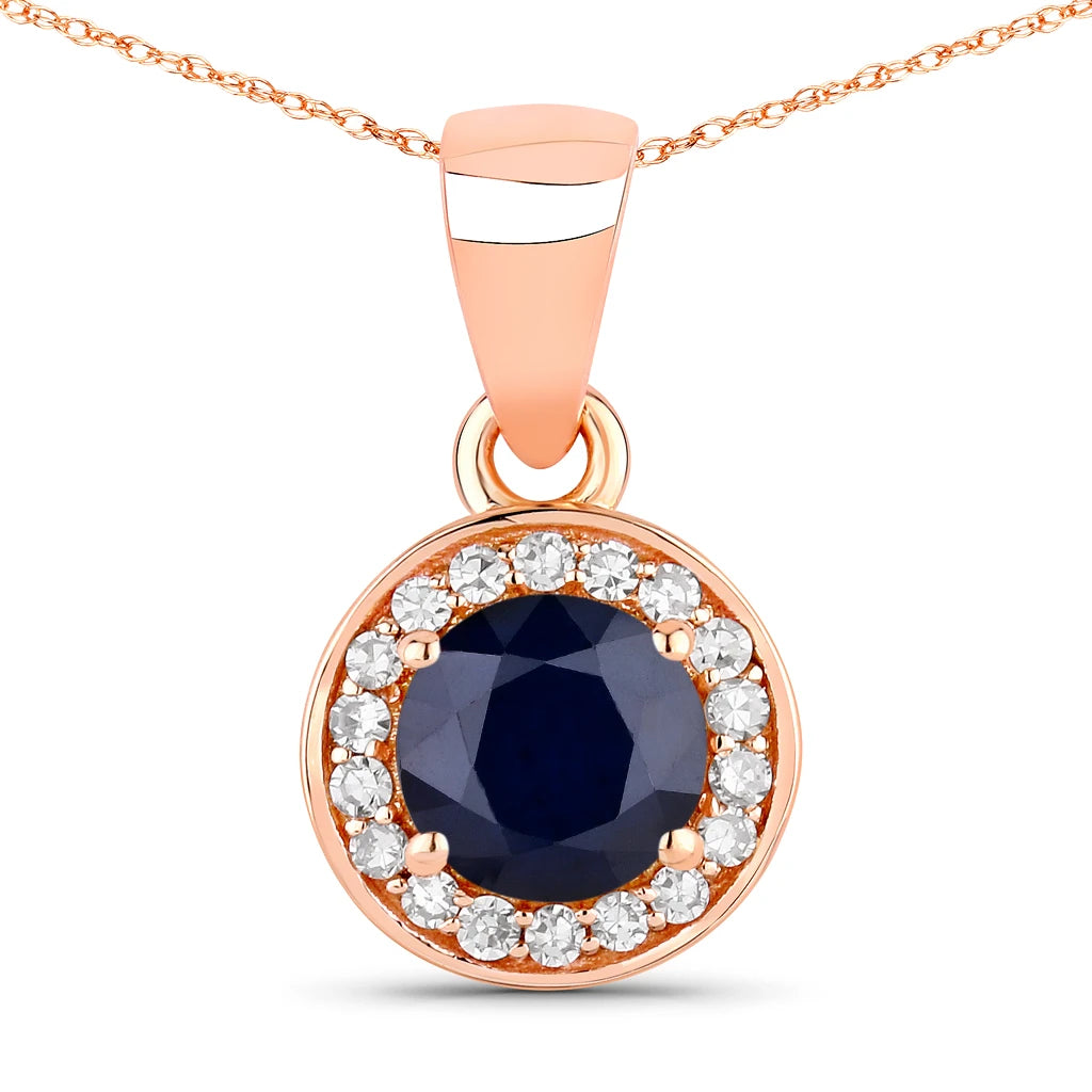 Round Cut Halo Pendant