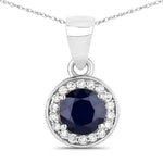 Round Cut Halo Pendant