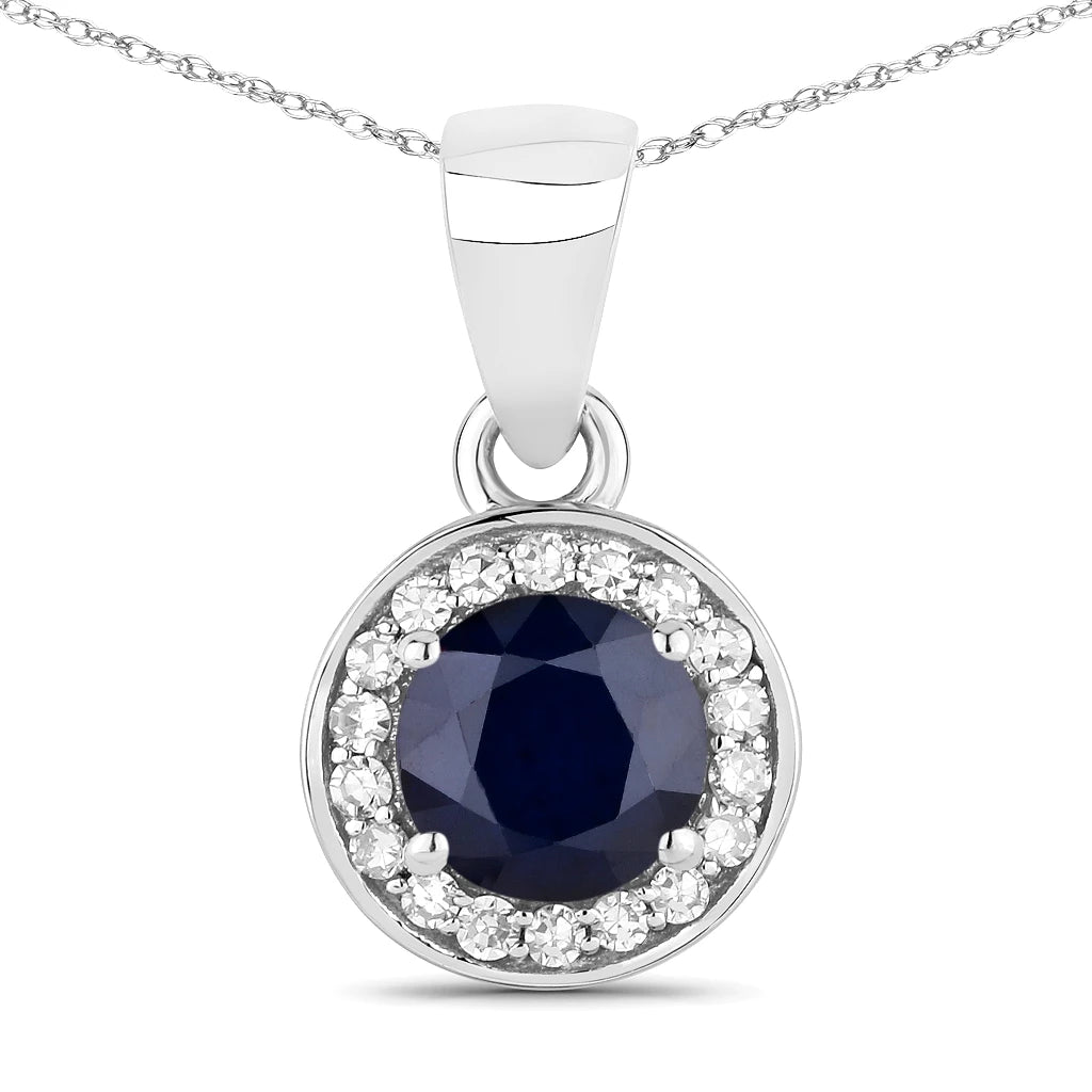 Round Cut Halo Pendant