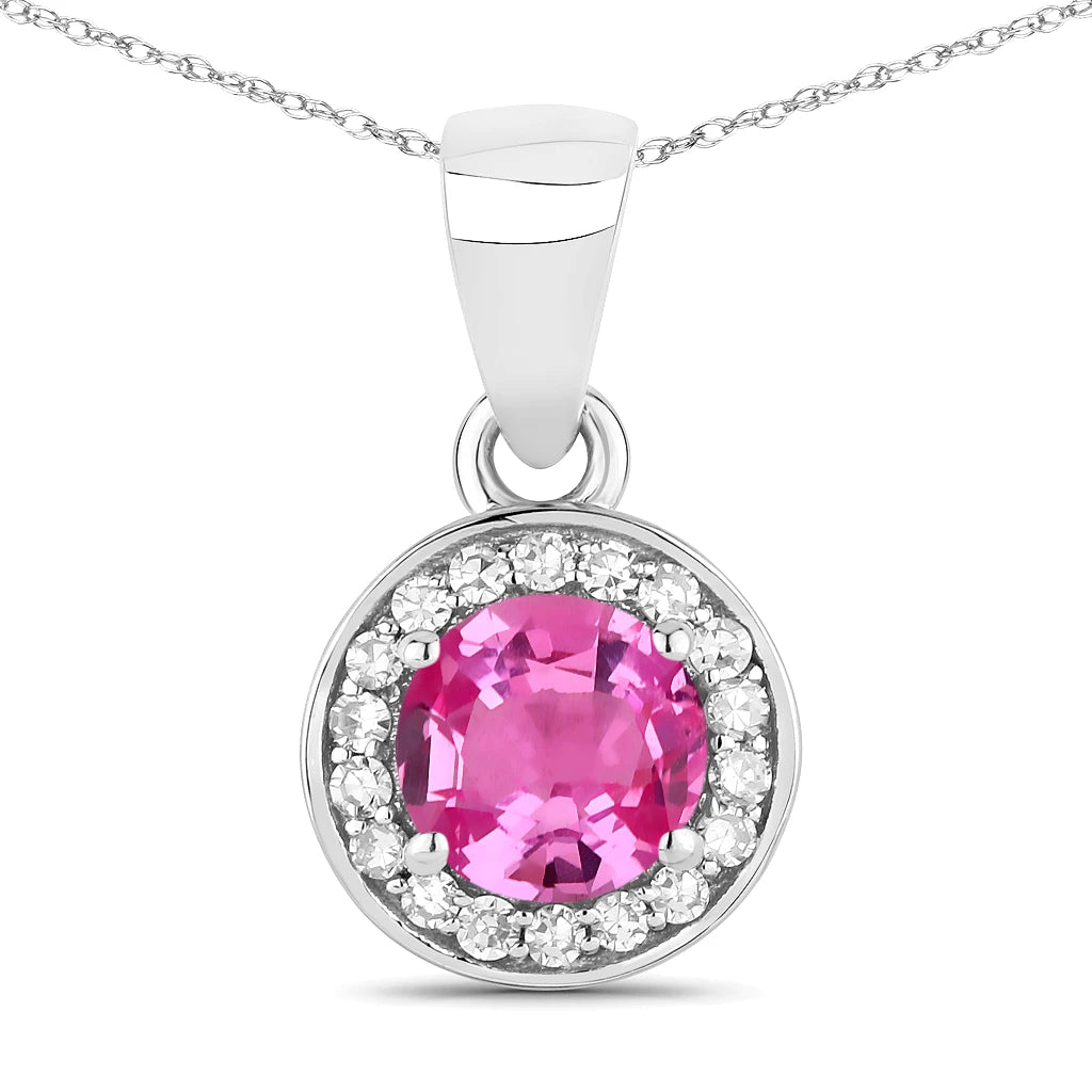 Round Cut Halo Pendant