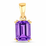 Classic Emerald Cut Pendant