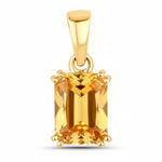 Classic Emerald Cut Pendant