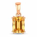Classic Emerald Cut Pendant