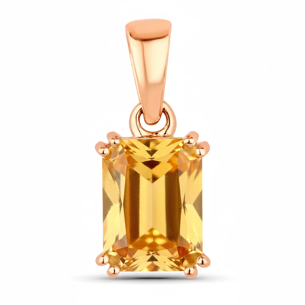 Classic Emerald Cut Pendant