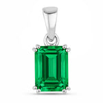 Classic Emerald Cut Pendant