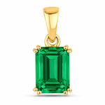 Classic Emerald Cut Pendant