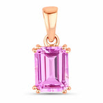 Classic Emerald Cut Pendant