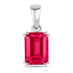 Classic Emerald Cut Pendant