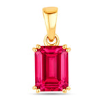 Classic Emerald Cut Pendant