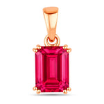 Classic Emerald Cut Pendant