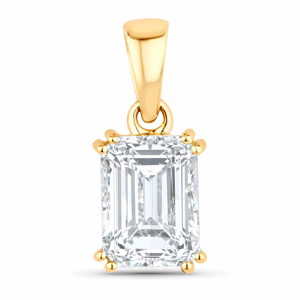 Classic Emerald Cut Pendant