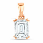 Classic Emerald Cut Pendant
