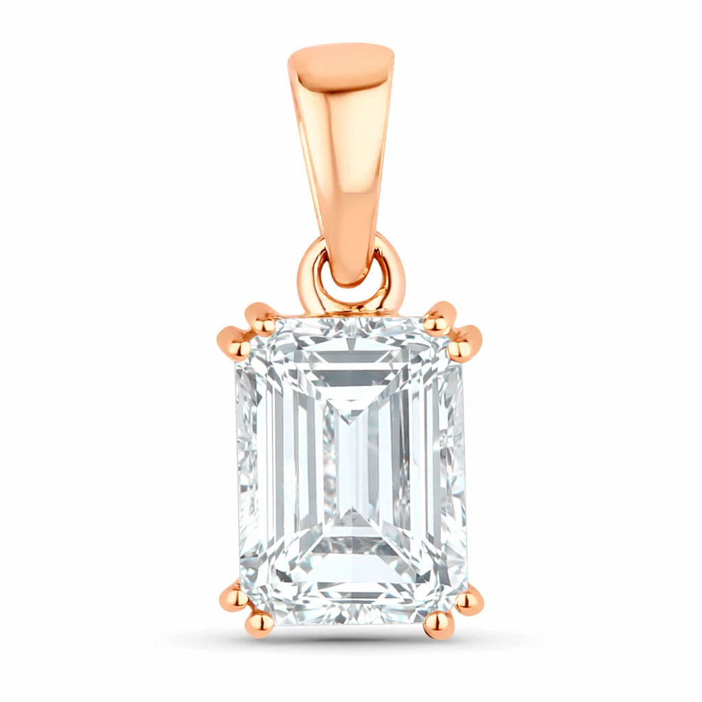 Classic Emerald Cut Pendant