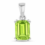 Classic Emerald Cut Pendant